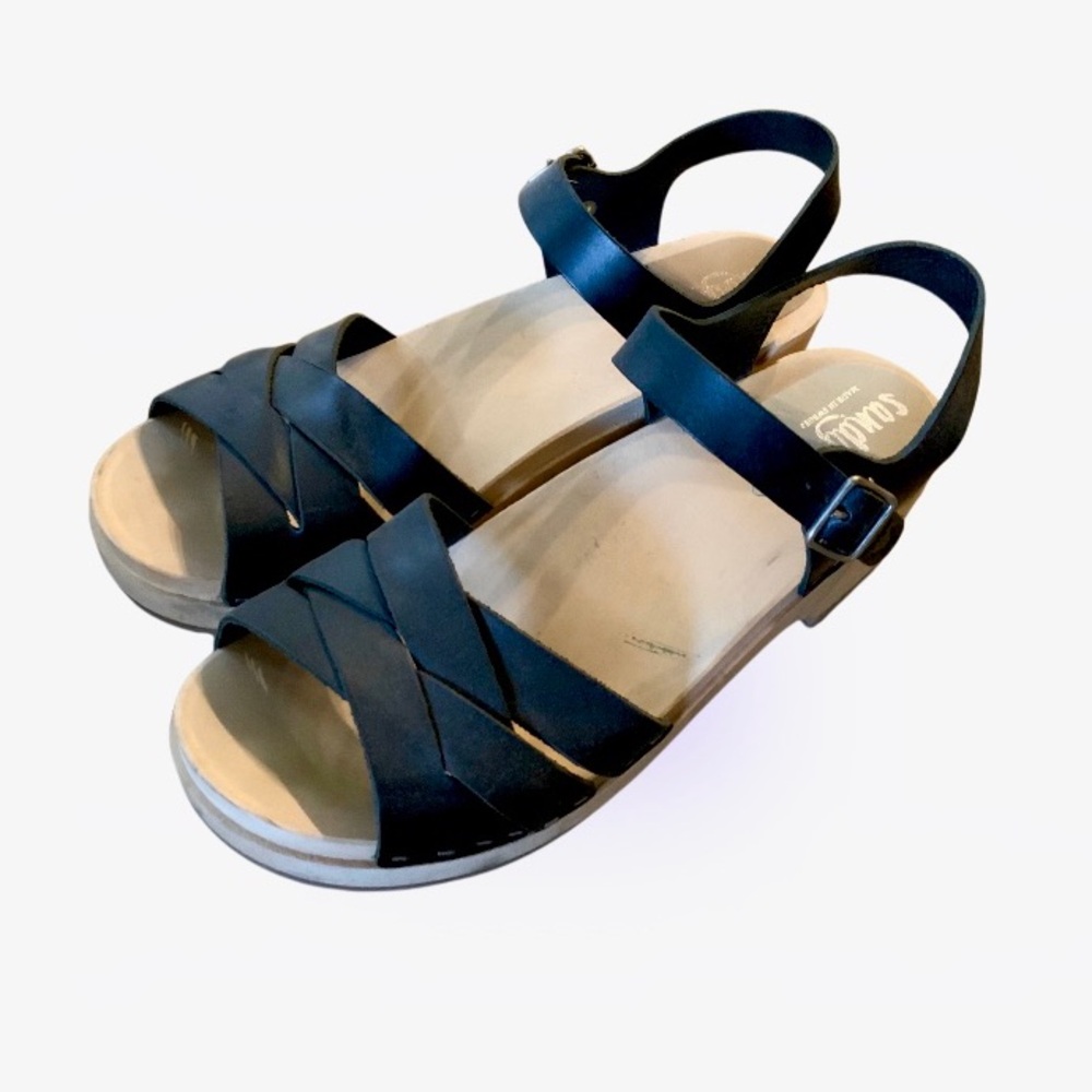 Sandgren Rio Grande Leather Clog Sandals Women Size 9.5
